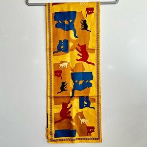 COPSHAHOLM HOUSE Museum Silk Cat Scarf